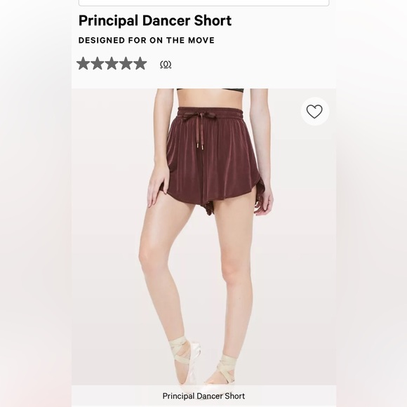 Lululemon Principal Dancer Shorts - Picture 1 of 10